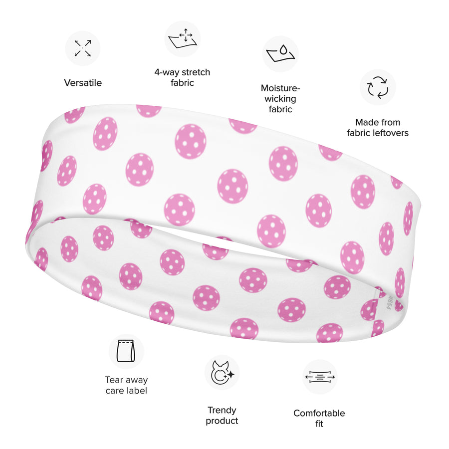 Pink Pickleball Headband