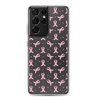 Breast Cancer Ribbon Clear Samsung Galaxy Case for S10, S20, S21, & S22