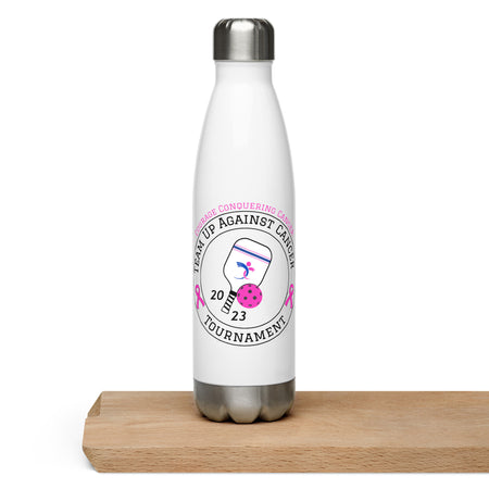 Team Up Against Cancer Stainless Steel Water Bottle