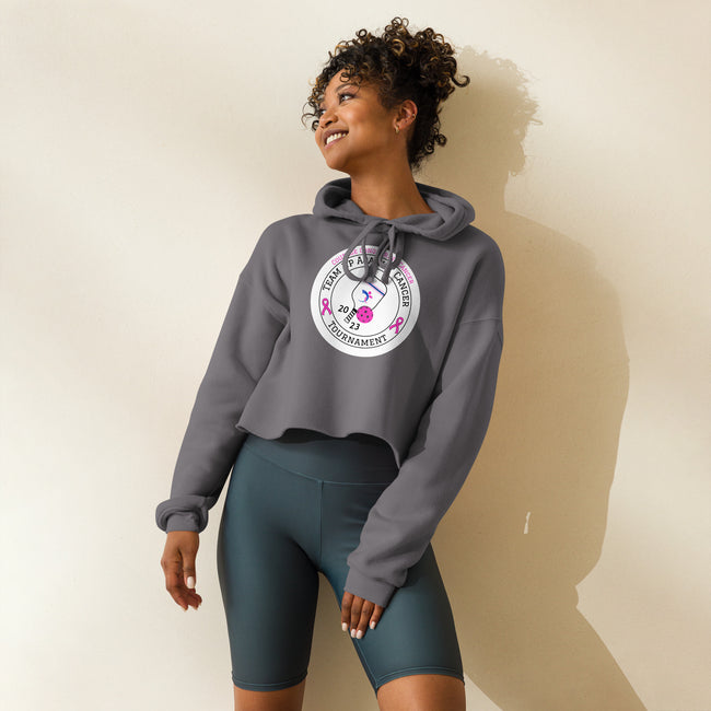 Team Up Against Cancer Women's Crop Hoodie