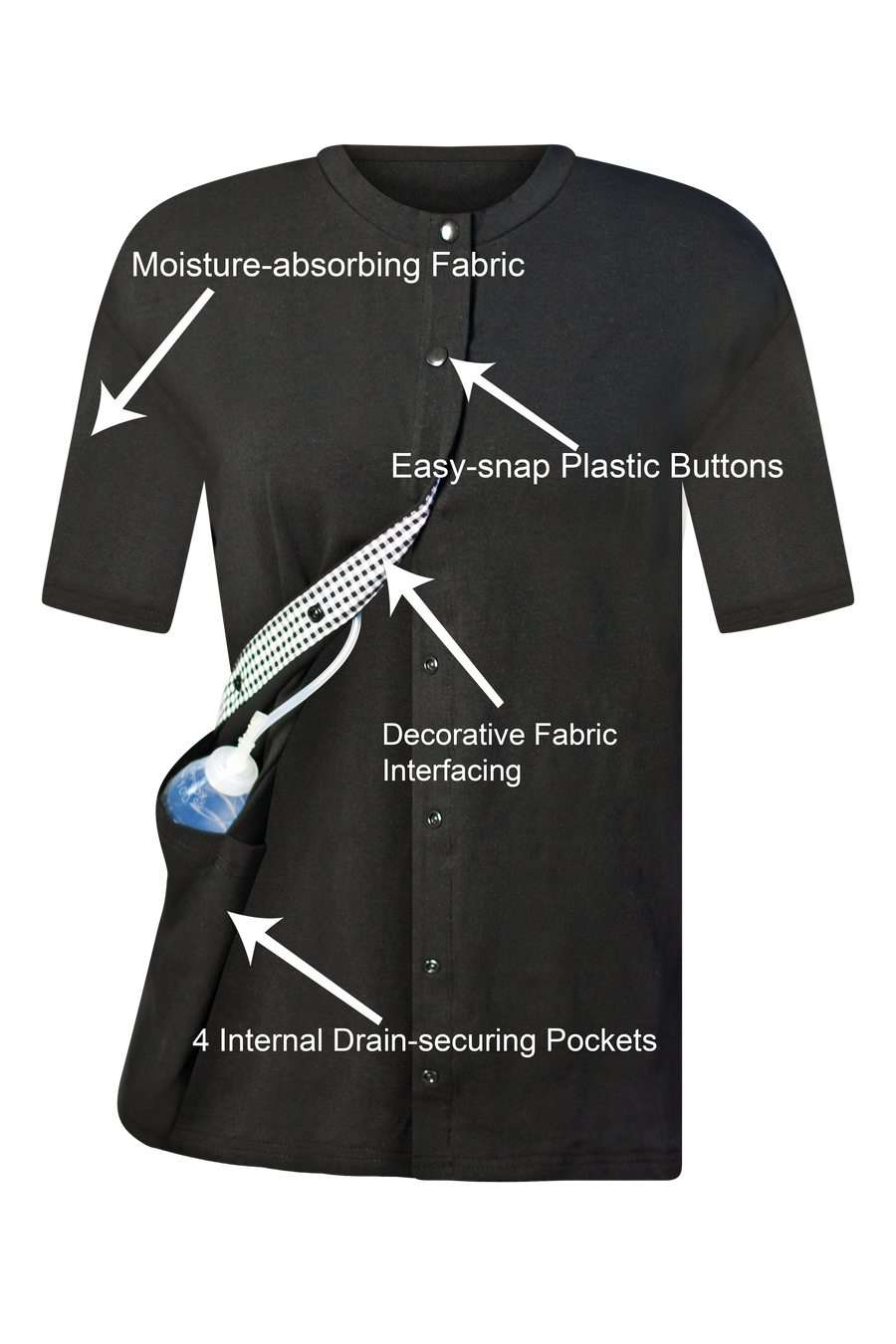 Black Breast Cancer Recovery Tee