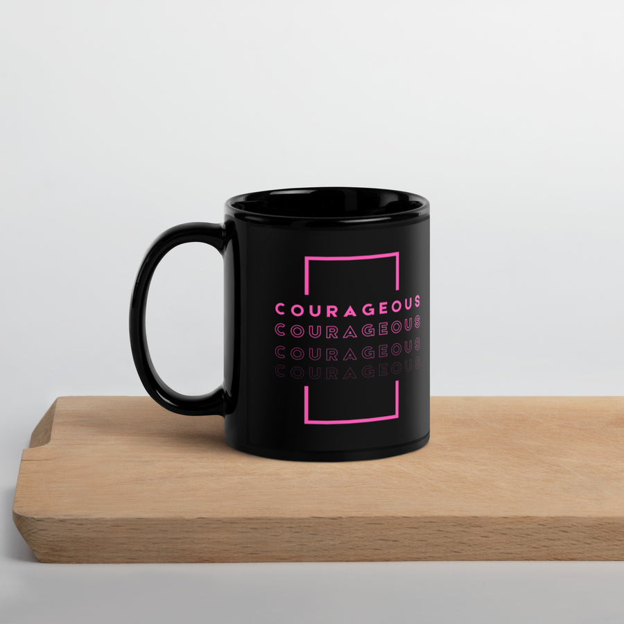 Courageous Mug for Breast Cancer Awareness