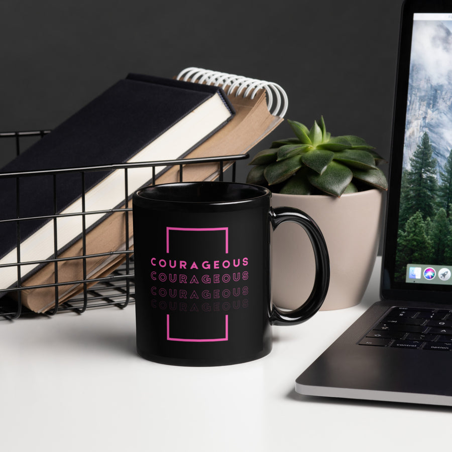Courageous Mug for Breast Cancer Awareness