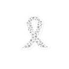 Floral & Butterfly Cancer Awareness Sticker
