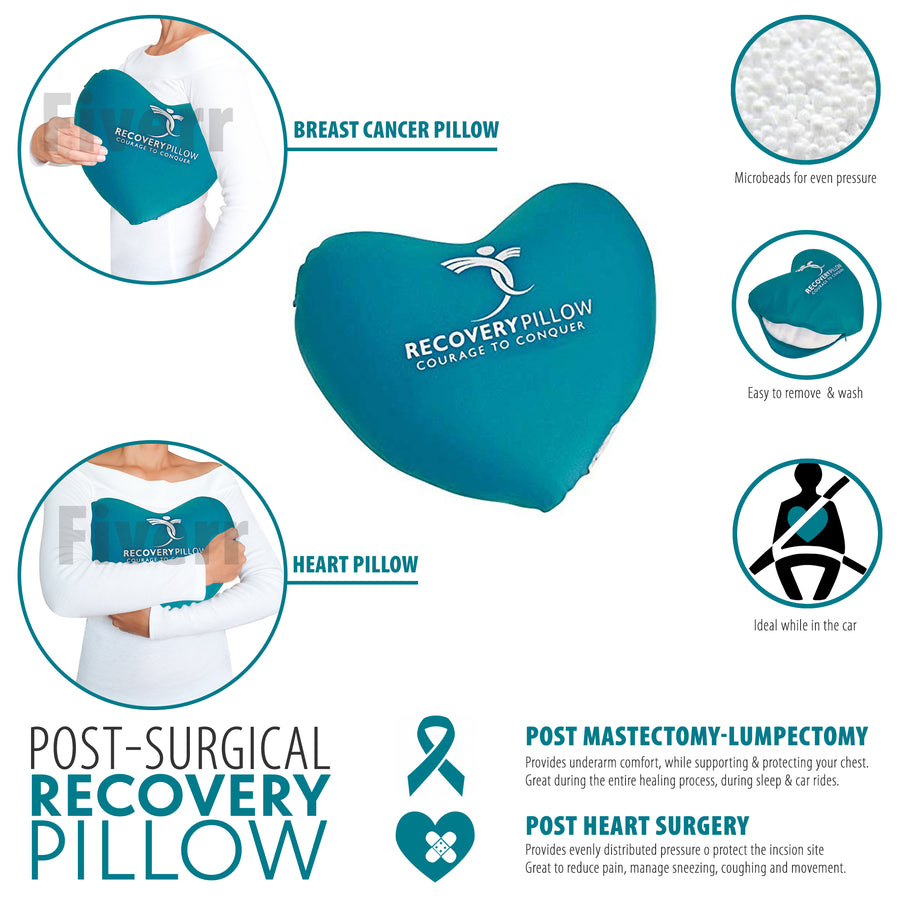Set of 2 Mastectomy Surgery Recovery Pillows for the Axilla or Underarm to Relieve Pressure - Breast Surgery Pillows