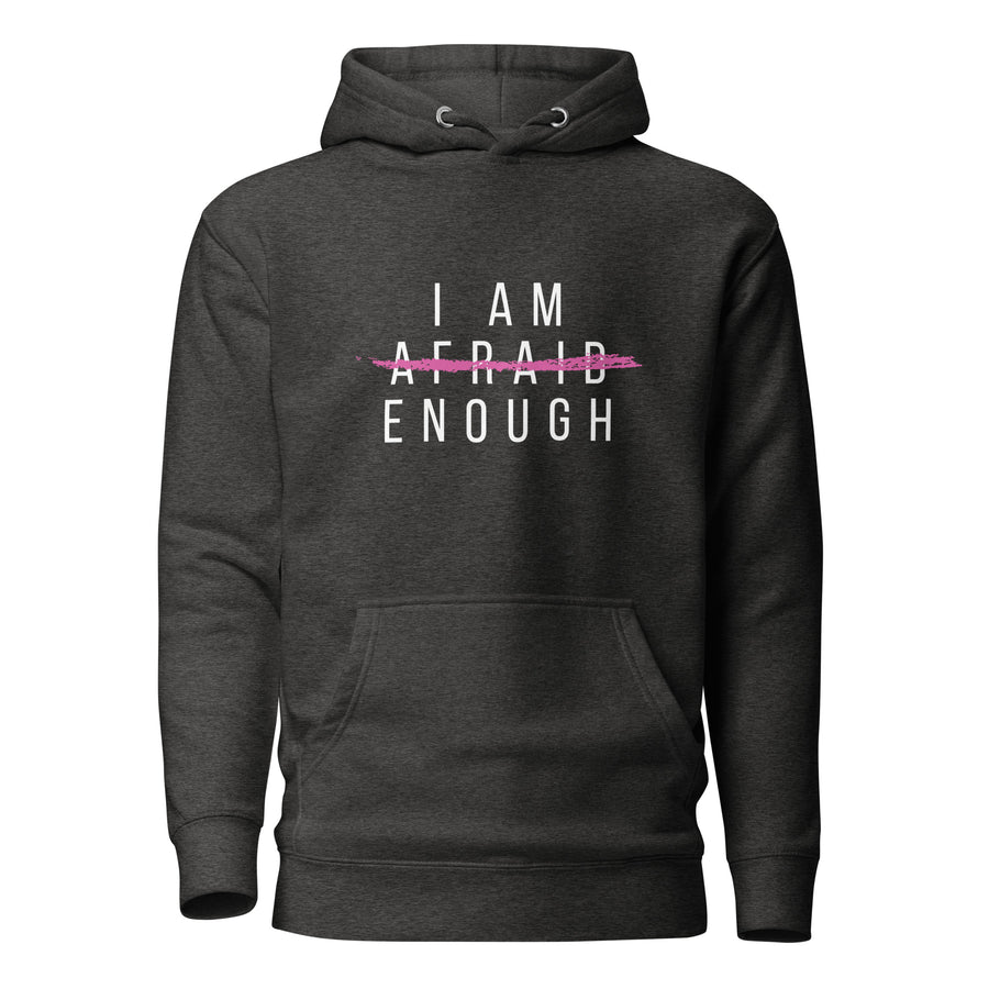 Women's Graphic Hoodie for Breast Cancer Awareness- I Am Enough