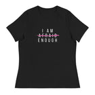 Women's Graphic T-Shirt for Breast Cancer Awareness- I Am Enough