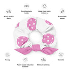 Pickleball Scrunchie with Removable Bow