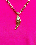 Under His Wings with Courage Necklace