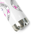 Team Up Against Cancer Stainless Steel Water Bottle