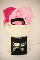 Courage Canvas Two-Tone Tote/Shoulder Bag
