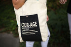 Courage Canvas Two-Tone Tote/Shoulder Bag