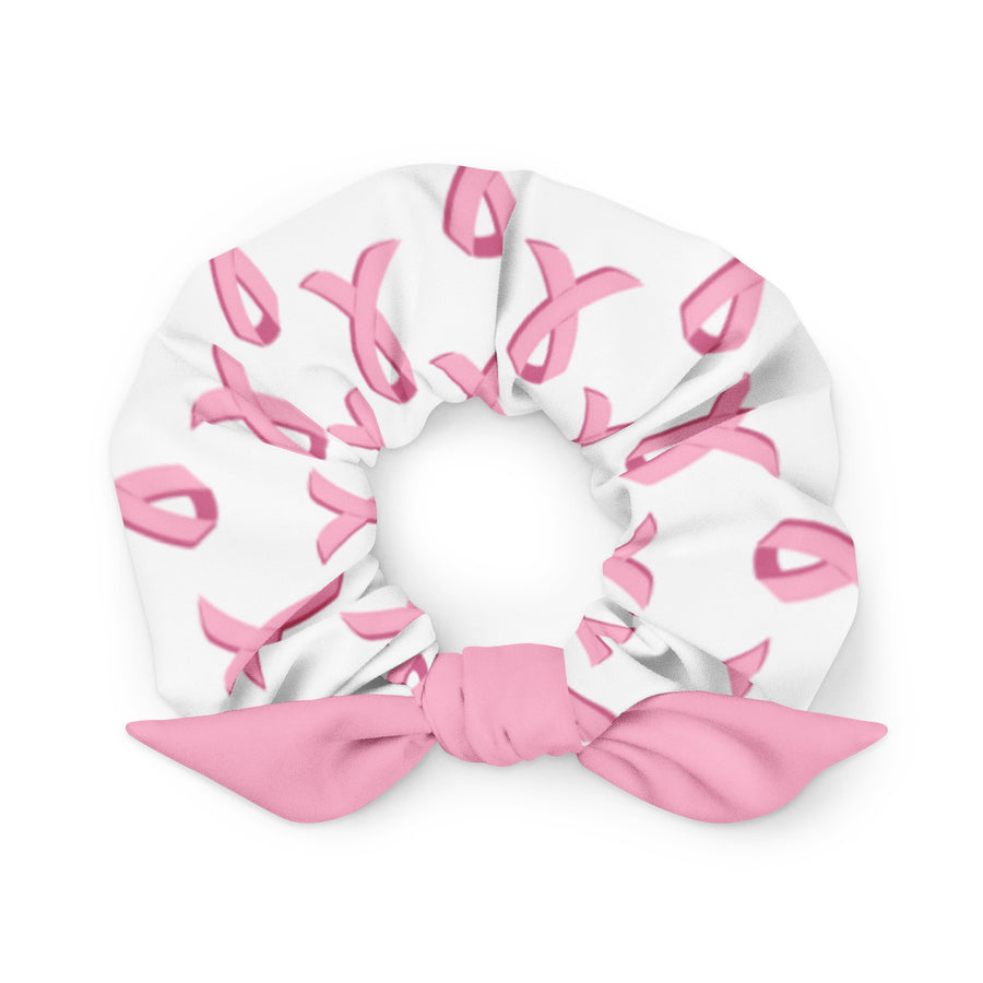Breast Cancer Awareness Bow Scrunchie