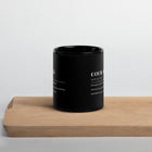 Courage Definition Black Coffee Mug