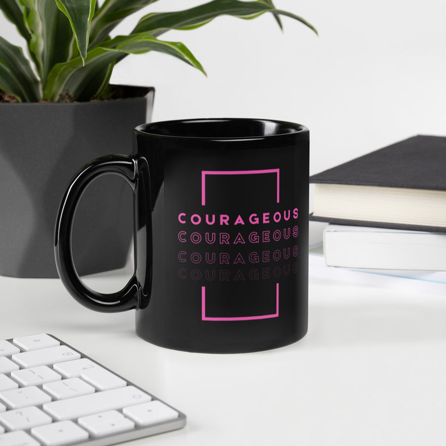 Courageous Mug for Breast Cancer Awareness