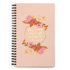 Floral Spiral Notebook- Proverbs 31:25