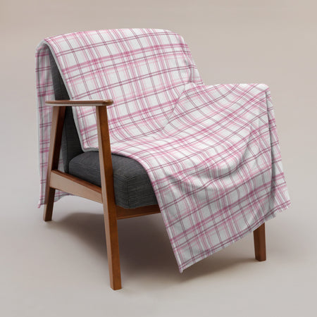 Breast Cancer Awareness Pink Flannel Throw Blanket (60"x80")