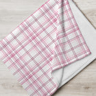 Breast Cancer Awareness Pink Flannel Throw Blanket (60