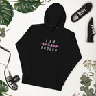 Women's Graphic Hoodie for Breast Cancer Awareness- I Am Enough