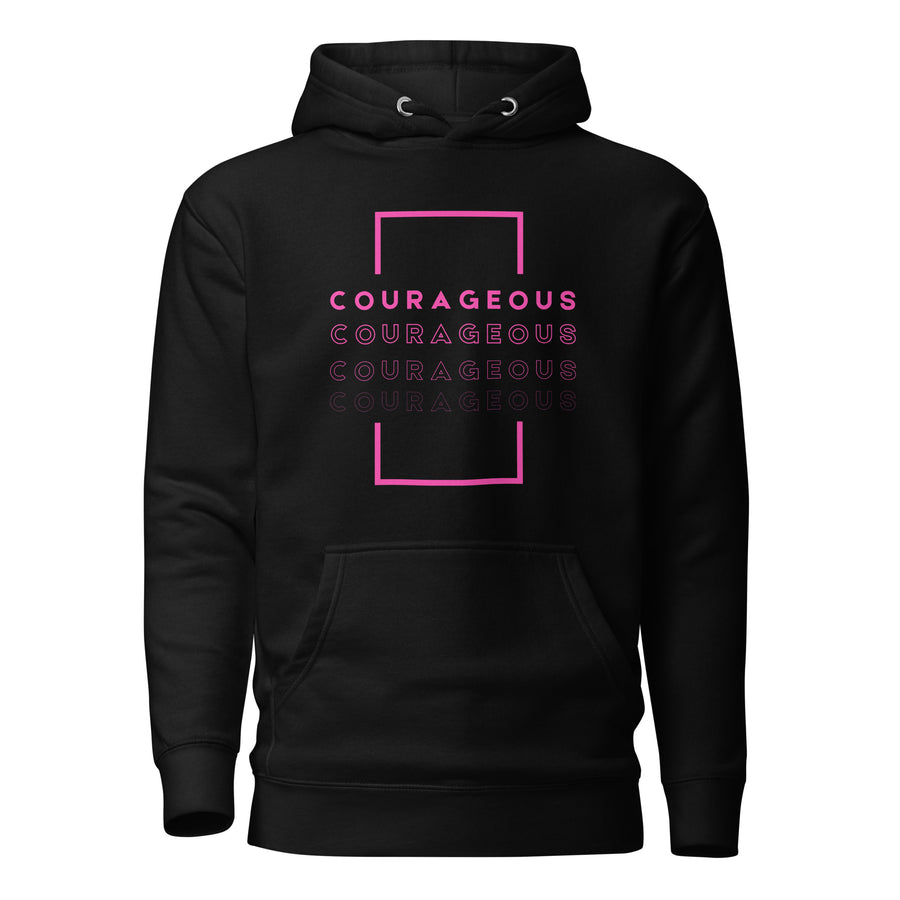Courageous Hoodie for Breast Cancer Awareness
