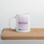 Retro Coffee Mug- Courage Conquers All